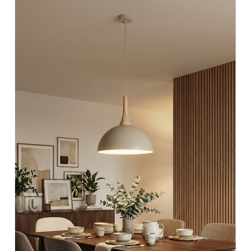 Pendelleuchte NAUTICA mit Kabelaufhängung 1xGX53/12W/230V beige
