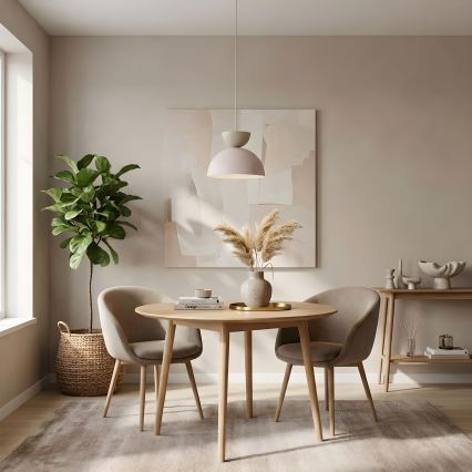 Pendelleuchte NEVIS 1xE27/15W/230V Ø 29 cm cremefarben
