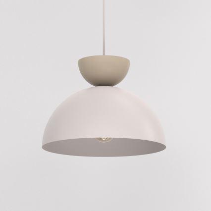 Pendelleuchte NEVIS 1xE27/15W/230V Ø 29 cm cremefarben