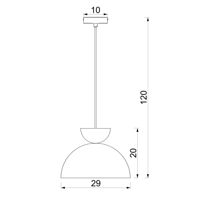 Pendelleuchte NEVIS 1xE27/15W/230V Ø 29 cm cremefarben