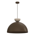 Pendelleuchte NEVIS mit Kabel 1xE27/15W/230V, Ø 50 cm, braun