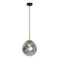 Pendelleuchte OSCAR an Kabel 1xE27/40W/230V, rauchschwarz