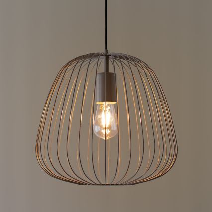 Pendelleuchte OVELLA 1xE27/15W/230V Ø 36 cm beige