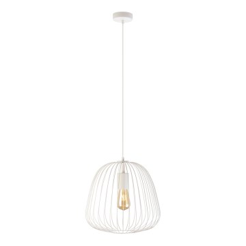Pendelleuchte OVELLA mit Kabelaufhängung, 1xE27/15W/230V, Ø 36 cm, creme