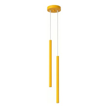 Pendelleuchte PASTELO mit Kabelaufhängung, 2xG9/8W/230V, gelb
