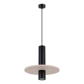 Pendelleuchte PELTA an Kabel 1xGU10/10W/230V schwarz/cremefarben
