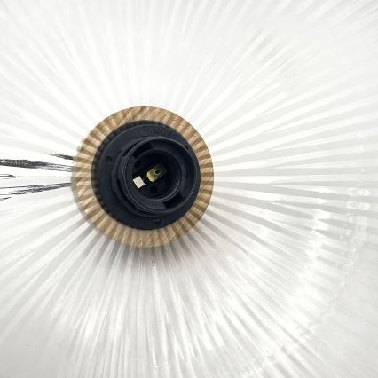 Pendelleuchte PIA an Kabel 1xE27/60W/230V, Durchmesser 30 cm, Eiche