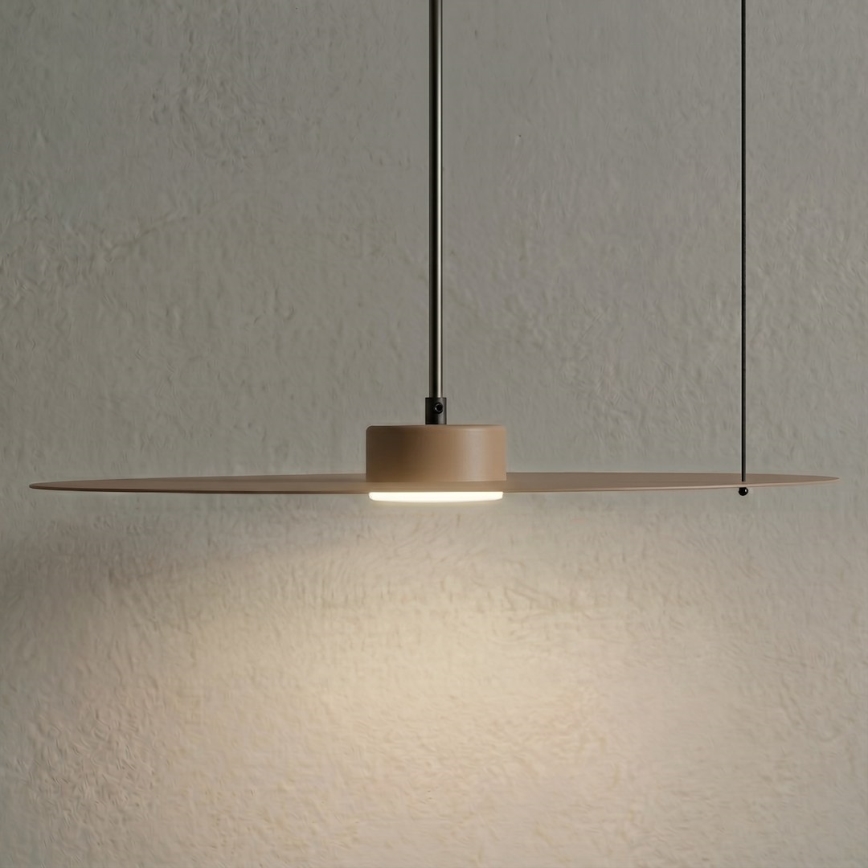 Pendelleuchte PIATTO mit Kabel 1xGX53/15W/230V, Durchmesser 45 cm, beige