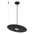 Pendelleuchte PIATTO mit Kabelaufhängung, 1xGX53/15W/230V, Ø 35 cm, schwarz