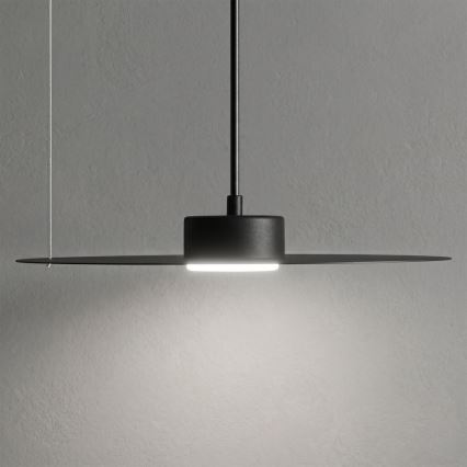Pendelleuchte PIATTO mit Kabelaufhängung, 1xGX53/15W/230V, Ø 35 cm, schwarz