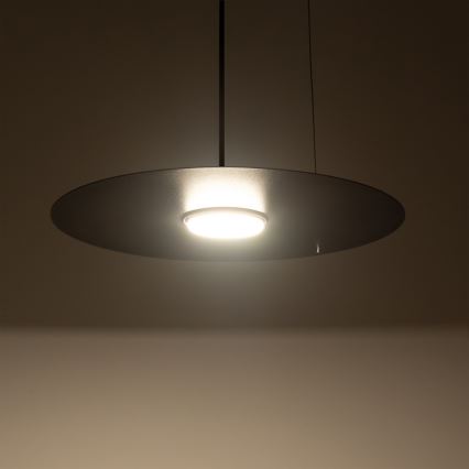 Pendelleuchte PIATTO mit Kabelaufhängung, 1xGX53/15W/230V, Ø 35 cm, schwarz