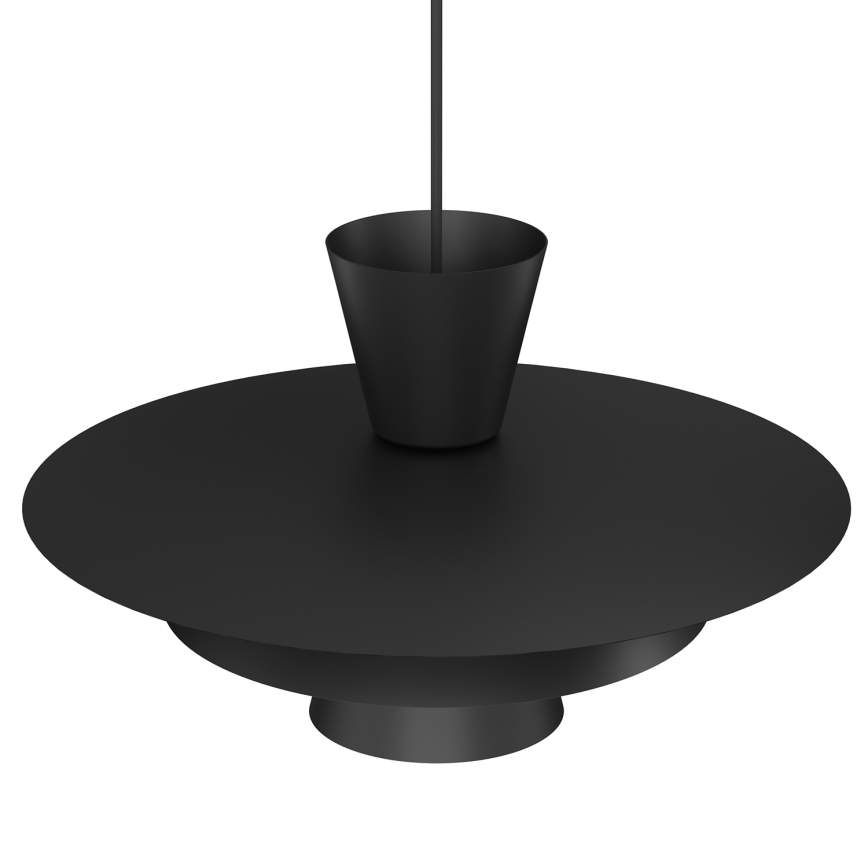 Pendelleuchte PLATO mit Kabel 1xE27/15W/230V schwarz