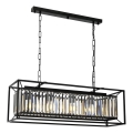 Pendelleuchte PUNE 4xE27/40W/230V schwarz