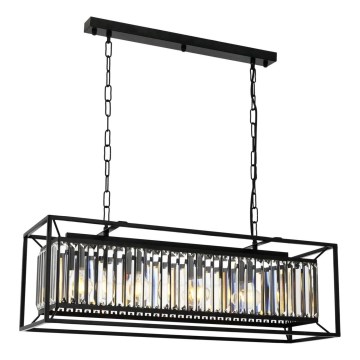 Pendelleuchte PUNE 4xE27/40W/230V schwarz