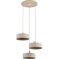 Pendelleuchte SELIA 3xE27/15W/230V beige