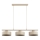 Pendelleuchte SELIA mit Kabel 3xE27/15W/230V beige