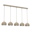 Pendelleuchte SOOL 5xE27/15W/230V beige