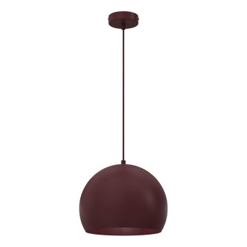 Pendelleuchte SOOL an Kabel, 1x E27 / 15 W / 230 V, Ø 27 cm, burgunderrot