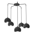 Pendelleuchte SOOL mit Kabelabhängung 5xE27/15W/230V schwarz