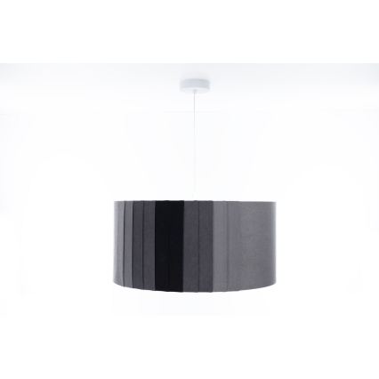 Pendelleuchte STRIPES 1xE27/60W/230V Ø 60 cm grau