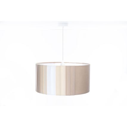 Pendelleuchte STRIPES mit Kabelaufhängung, 1xE27/60W/230V, Ø 40 cm, beige