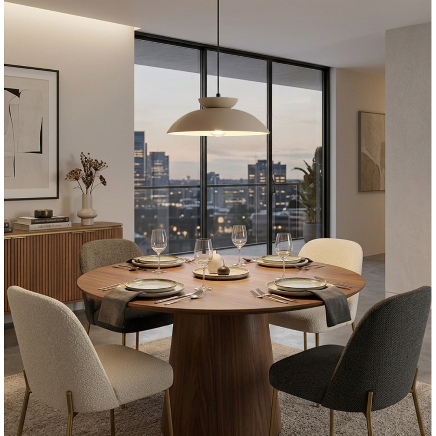 Pendelleuchte SUPERB mit Kabel, 1xE27/40W/230V, beige