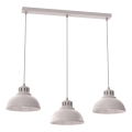 Pendelleuchte SVEN mit Kabel 3xE27/15W/230V cremefarben