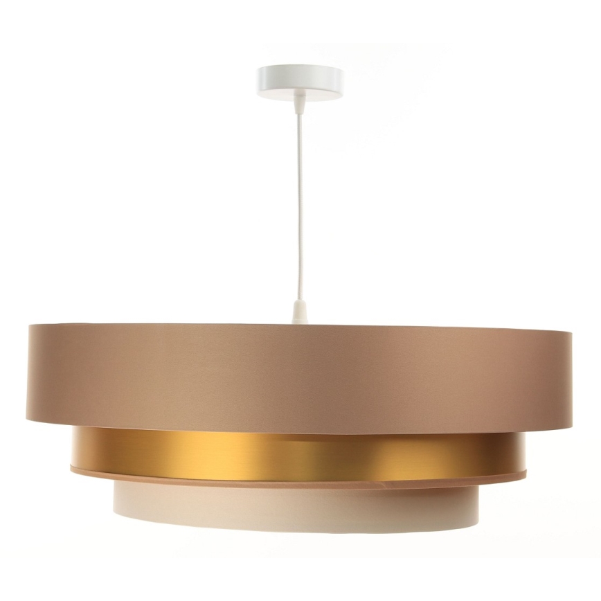 Deckenleuchte an Kabel TRINITI 1xE27/60W/230V beige/gold