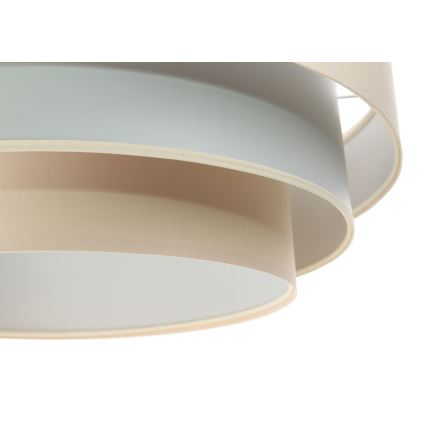 Deckenleuchte an Kabel TRINITI 1xE27/60W/230V beige/grau