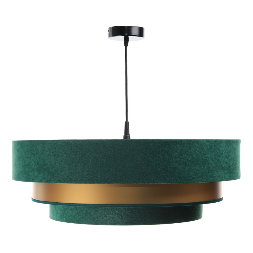 Deckenleuchte an Kabel TRINITI 1xE27/60W/230V grün/gold