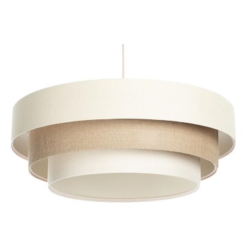 Pendelleuchte TRINITI, mit Kabelaufhängung, 1x E27/60 W/230 V, Ø 40 cm, creme/beige