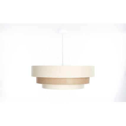 Pendelleuchte TRINITI, mit Kabelaufhängung, 1x E27/60 W/230 V, Ø 40 cm, creme/beige
