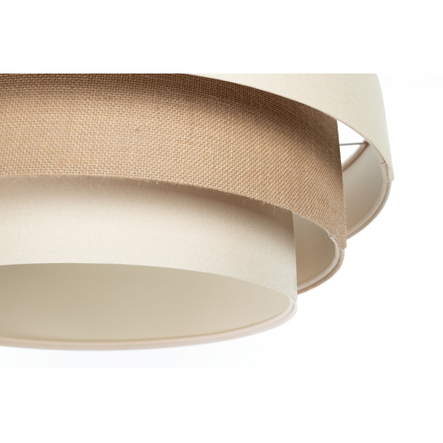 Pendelleuchte TRINITI, mit Kabelaufhängung, 1x E27/60 W/230 V, Ø 40 cm, creme/beige
