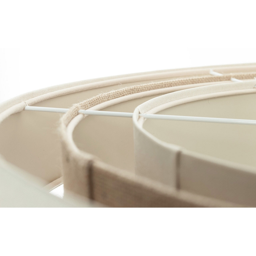 Pendelleuchte TRINITI, mit Kabelaufhängung, 1x E27/60 W/230 V, Ø 40 cm, creme/beige
