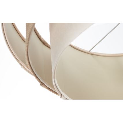 Pendelleuchte TRINITI, mit Kabelaufhängung, 1x E27/60 W/230 V, Ø 40 cm, creme/beige