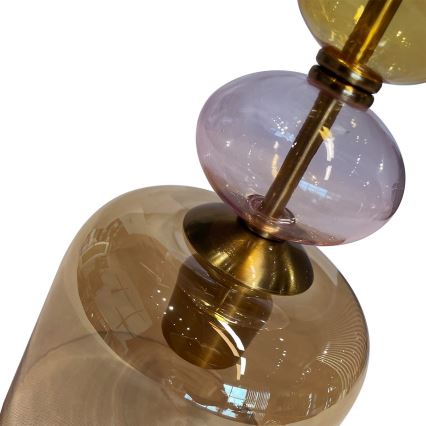 Pendelleuchte TROPEA mit Kabel 1xE27/15W/230V schwarz/rauchbeige/rosa