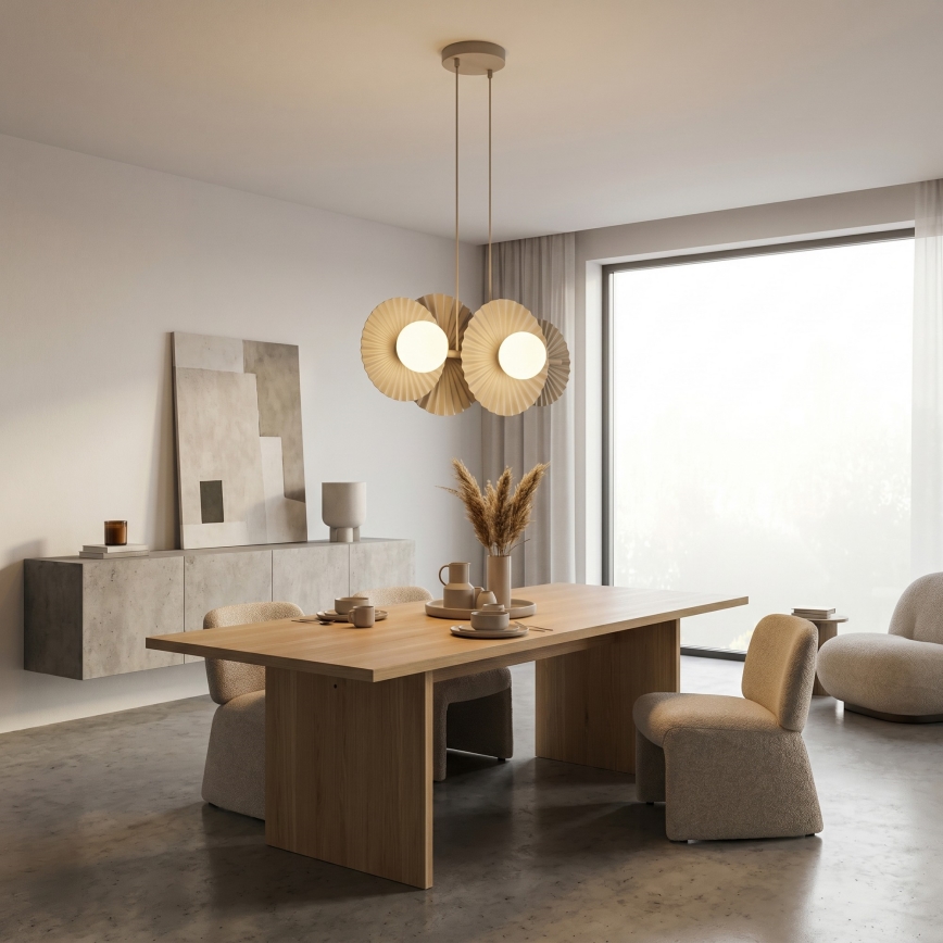 Pendelleuchte UMBRA 4xG9/8W/230V beige