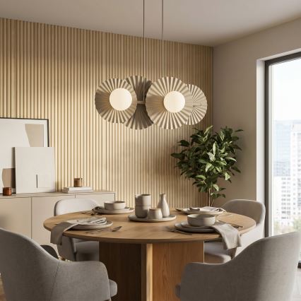 Pendelleuchte UMBRA 4xG9/8W/230V beige