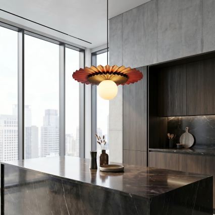 Pendelleuchte UMBRA mit Kabel 1xG9/8W/230V schwarz/orange