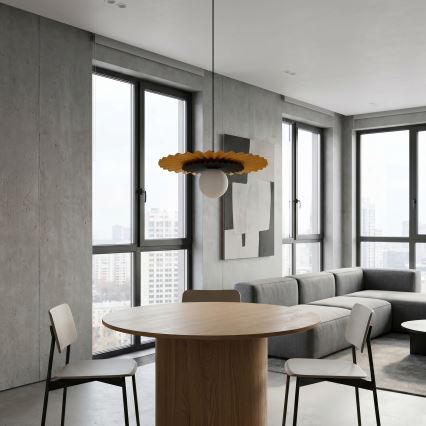 Pendelleuchte UMBRA mit Kabel 1xG9/8W/230V schwarz/orange