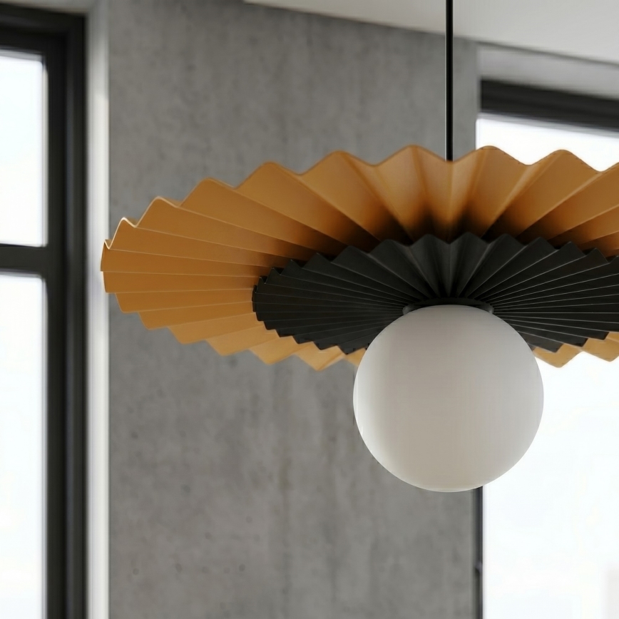 Pendelleuchte UMBRA mit Kabel 1xG9/8W/230V schwarz/orange