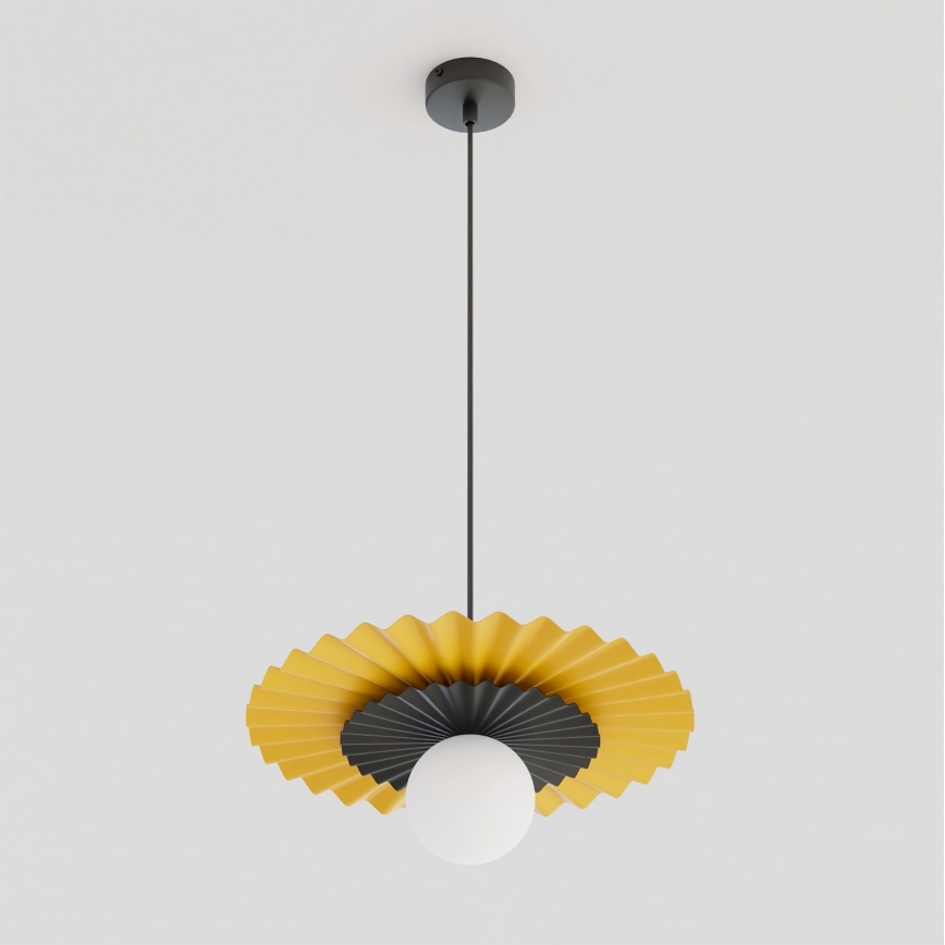 Pendelleuchte UMBRA mit Kabel 1xG9/8W/230V schwarz/orange