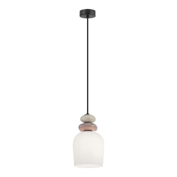 Pendelleuchte VALISIA, 3xE27/40W/230V, beige/olivgrün