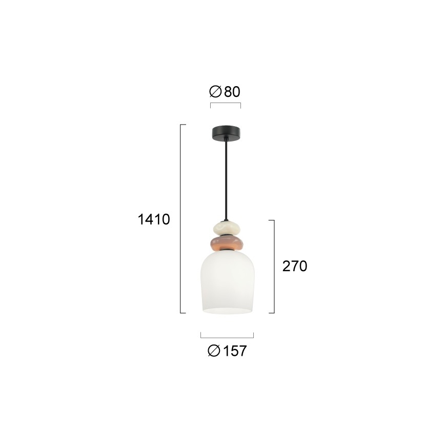 Pendelleuchte VALISIA, 3xE27/40W/230V, beige/olivgrün