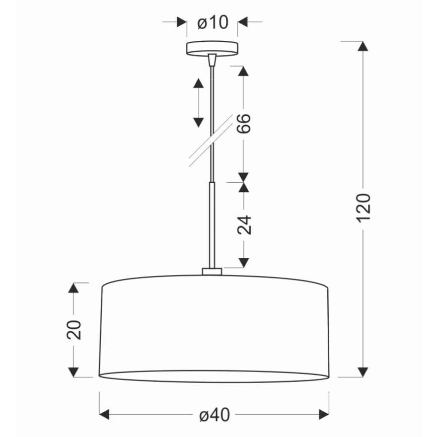 Pendelleuchte VANTI 1xE27/40W/230V Ziegelrot