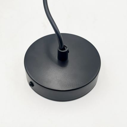 Pendelleuchte VELLO 1xE27/15W/230V schwarz/rauchbeige/schwarz