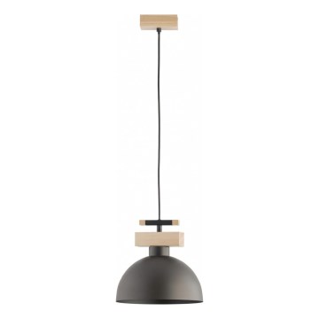 Pendelleuchte VERTA mit Kabel, 1x E27/15W/230V, braun/beige