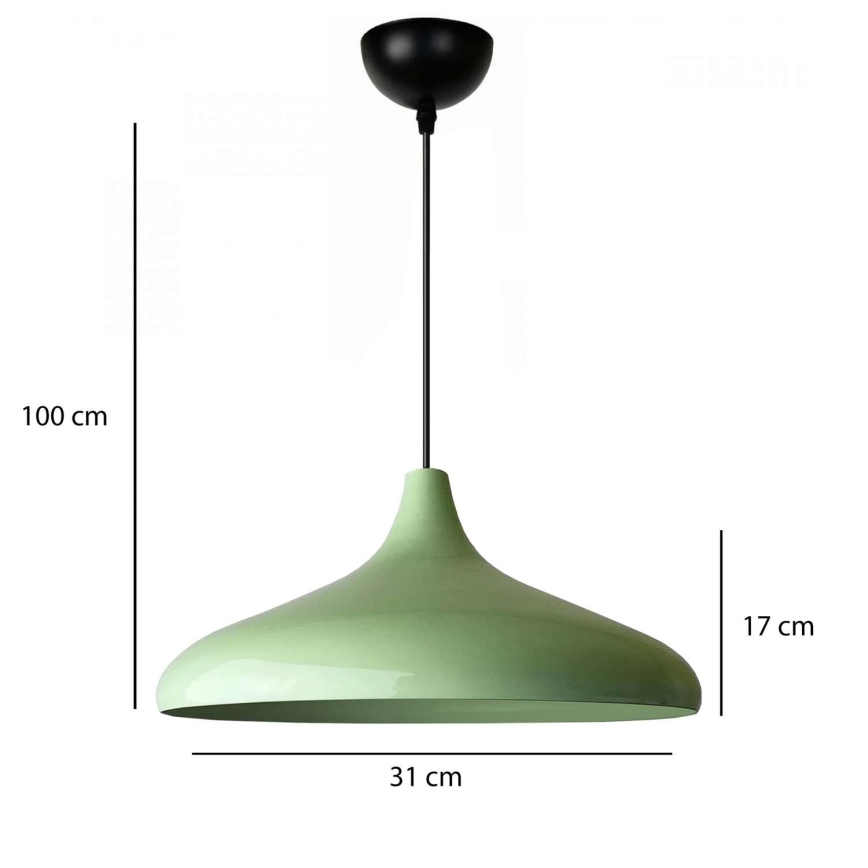 Pendelleuchte VULCANO 1xE27/40W/230V grün