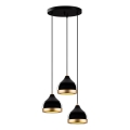 Pendelleuchte YILDO 3xE27/40W/230V schwarz/gold