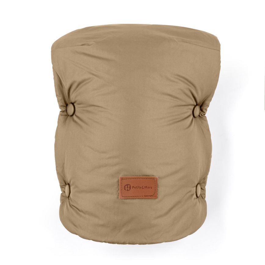 PETITE&MARS - SET Kinderfußsack 3in1 JIBOT + Handwärmer für den Kinderwagen braun